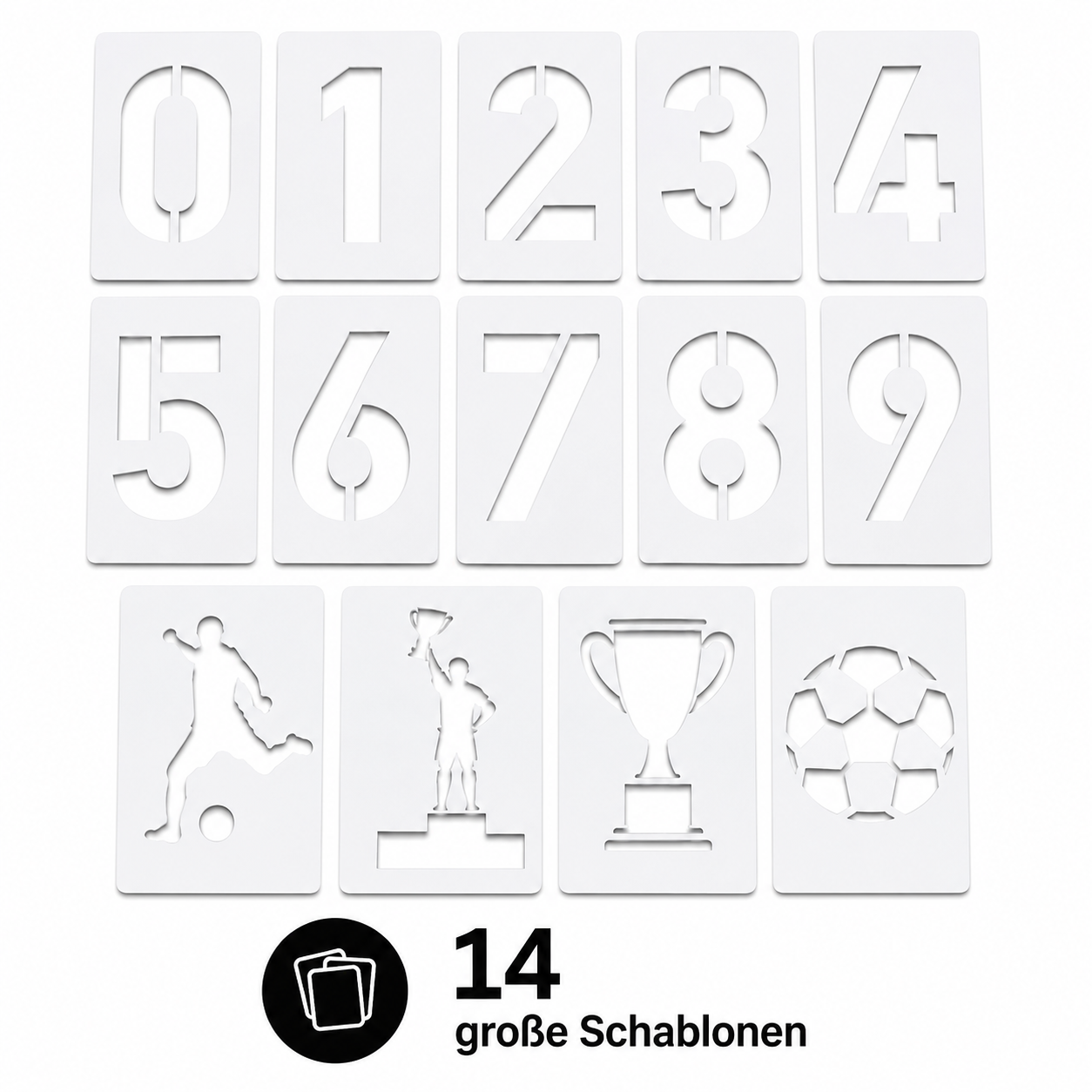 SHIRTS 4 STARS Premium Schablonen groß - Fußball