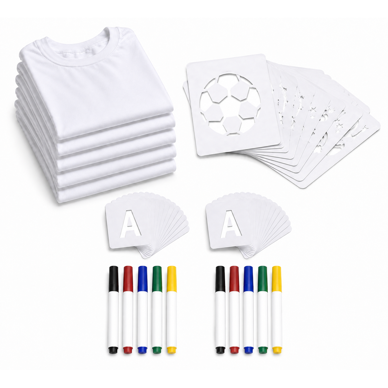 SHIRTS 4 STARS 5er Set DIY-Shirts - Fußball