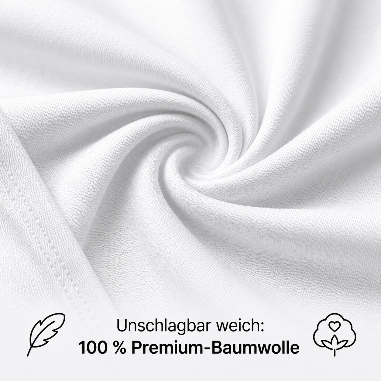 Weißes DIY-T-Shirt zum Bemalen – Für Erwachsene | 100 % Baumwolle