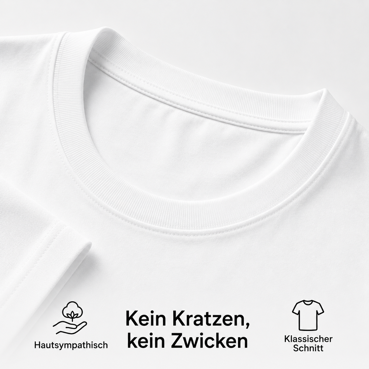 Weißes DIY-T-Shirt zum Bemalen – Für Erwachsene | 100 % Baumwolle
